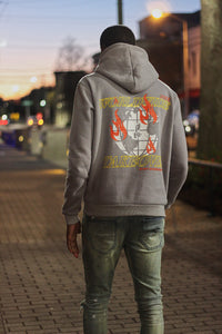 World Takeover Hoodie- Grey